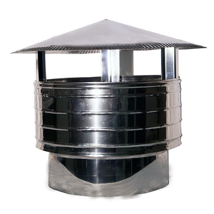 Καπέλο Καμινάδας Αντιανεμικό Στρογγυλή Βάση